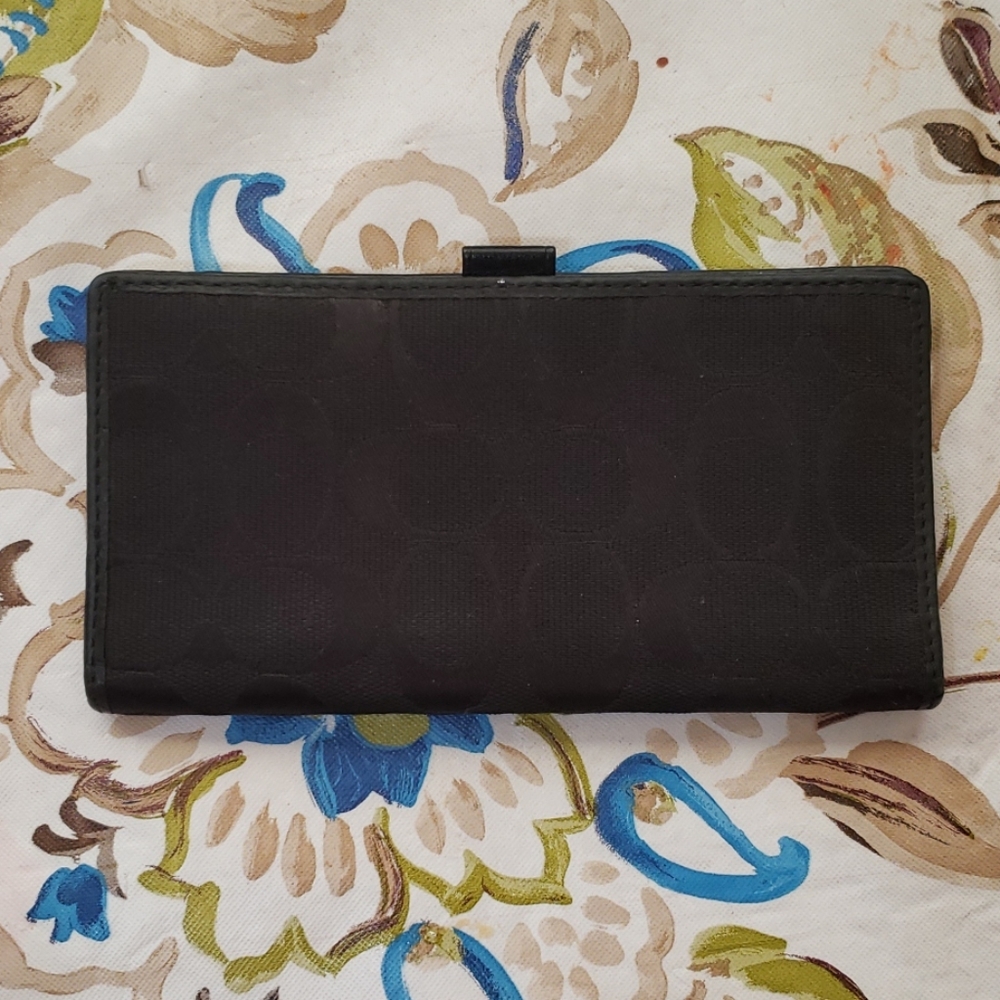 Coach checkbook cover